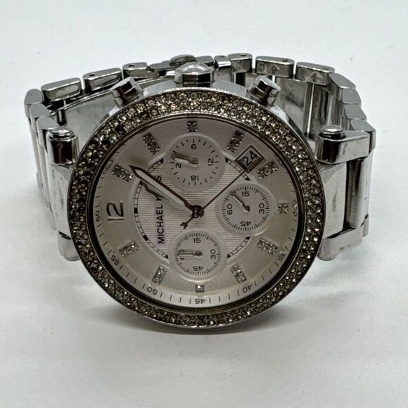Michael Kors MK5353 Womens Silver Stainless Steel Analog Dial Wrist Watch JNA596 main image 8